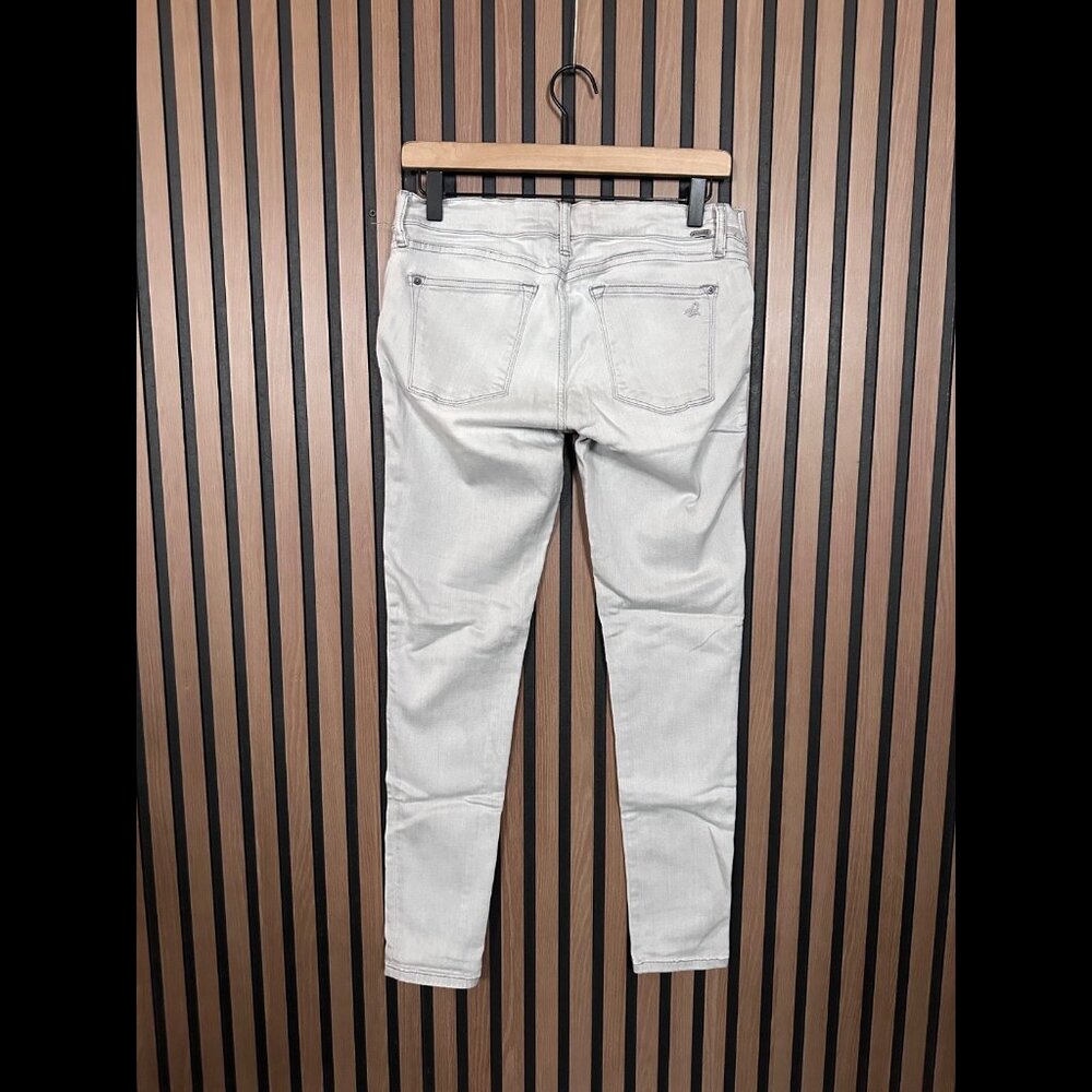 DL1961 Jeans 27 Womens Gray Emma Maternity Power Leggings Low Rise Frayed Hem - Picture 2 of 13